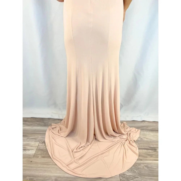 Vera Wang Pink Rose Gold Sequin Formal Gown $395 - Picture 10 of 15